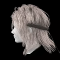 Fashionable Jeweled Hair Accessories On White Mannequin With Light Brown Textured Wig And Black Background