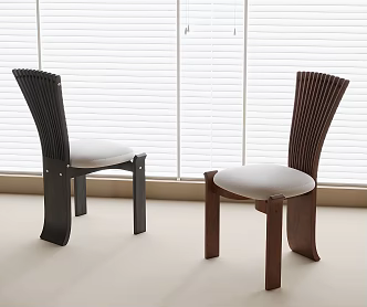 Modern Dining Chair Single Chair Tea Chair Book Chair 3d model