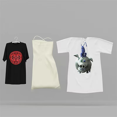 Modern clothes 3d model Modern clothes 3d model