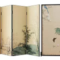 new chinese style screen 3d model