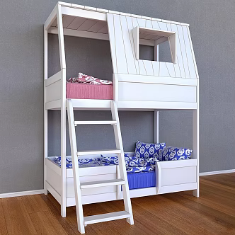 Jane Ou Children in and out of bed 3d model