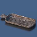Wooden Cutting Board With Handle Natural Wood Grain Essential Kitchen Tool For Home Cooking