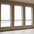 venetian blinds curtain window 3d model