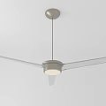 Modern Air Conditioner Ceiling Fan with LED Light and Sleek Metal Blades