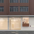 Modern Storefront Design With Glass Facade Entrance And Elegant Lighting Architectural Details