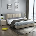 Double bed 3d model