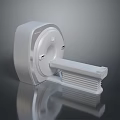 Industrial Medical Imaging CT Scanner With Modern White Circular Design And Extended Examination Platform