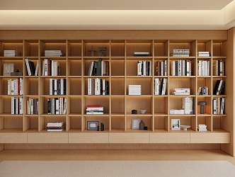 Modern Bookcase Wall Bookshelf Wall 3d model