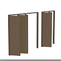 Modern Wooden Folding Doors Design for Interior Space Saving Room Partition