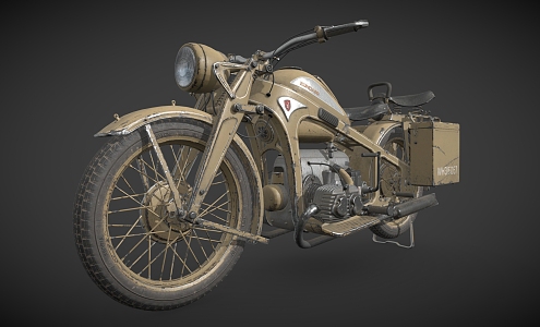 Motorcycle Cartoon Motorcycle Seymour 3d model