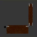Practical Wooden Storage Box for Household Items with Open Compartments and Handle