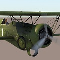 Modern Fighter World War II Hawk Republic 3d model