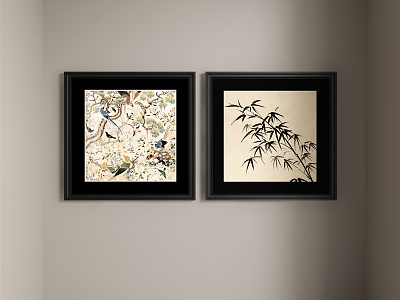 New Chinese abstract decorative painting model