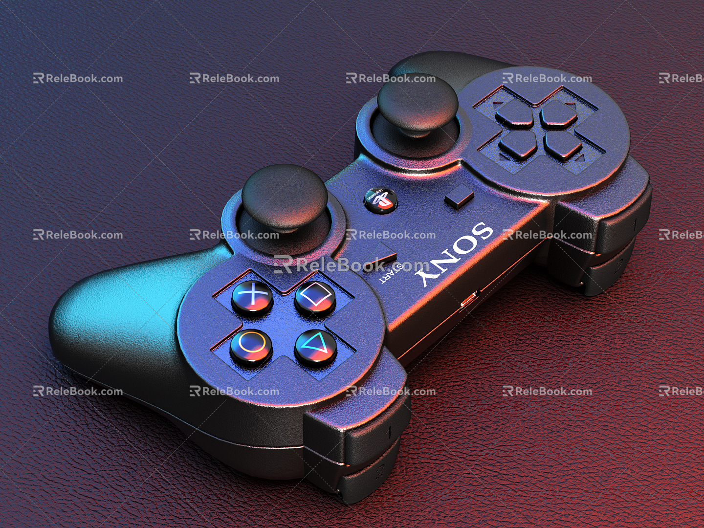 Modern gamepad handle 3d model