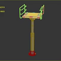 Sturdy Industrial Silver Metal Equipment Platform With Column And Side Brackets