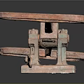 Copper Metallic Tool With Double Loop Ends And Reflective Surface On Dark Background