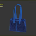 Gray Leather Handbag With Double Handles And Minimalist Design For Daily Use