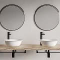 Modern sink counter basin 3d model