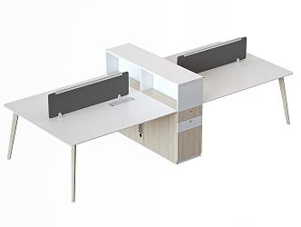Modern Desk Staff Desk Staff Desk Screen Workstation Desk Workbench Workstation 3d model
