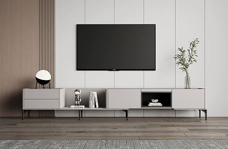 Modern TV Cabinet Simple TV Cabinet 3d model