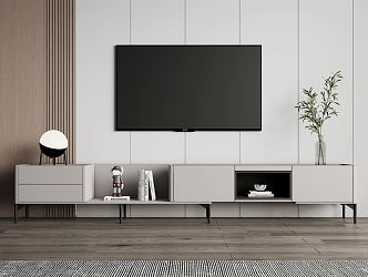 Modern TV Cabinet Simple TV Cabinet 3d model