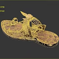 Brown Handcrafted Leather Slippers With Woven Straps And Intricate Embroidered Patterns