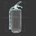 Red Fire Extinguisher As Essential Fire Safety Equipment With Black Hose And Metal Cylinder
