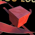 Red Gift Box With Large Decorative Bow For Festive Present Packaging