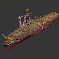 Modern aircraft carrier German aircraft carrier World War II aircraft carrier 3d model