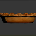 Delicious Golden Sliced Pumpkin Pie With Decorative Cutouts And Flaky Crust