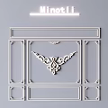 Minotli Gypsum Molding With Decorative Geometric Frames And Intricate Central Pattern