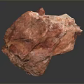 Natural Red Wood Stone With Rough Texture For Construction Decoration Applications