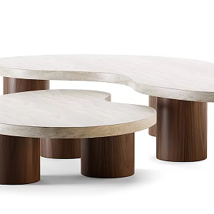 Middle Ancient Coffee Table Classical Coffee Table Marble Coffee Table 3d model