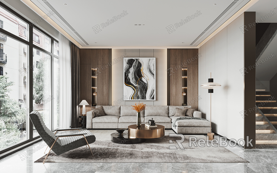 modern living room model