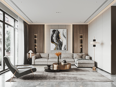 modern living room model