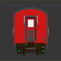 Red And Gray Model Train With Multiple Windows Small Domes And Reflection