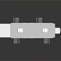 White Food Truck Trailer With Open Doors Steps And Roof Vents