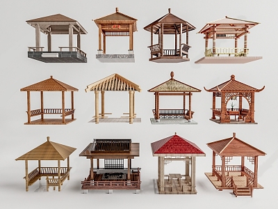 Chinese-style pavilion 3d model