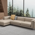 Living room sofa Corner sofa Multi-seat sofa Leather sofa 3d model