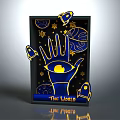 Fun World Theme Board Game Entertainment With Line Art Design And Hand Planet Star Elements