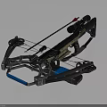 Advanced Modern Crossbow With Metal Frame Blue Grip And Tactical Scope