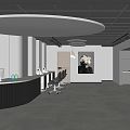 Modern Barber Shop 3d model