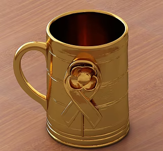 Gold Cup Art Cup Ornaments Cup Gold Cup Art Cup Ornaments Cup Gold Cup 3d model