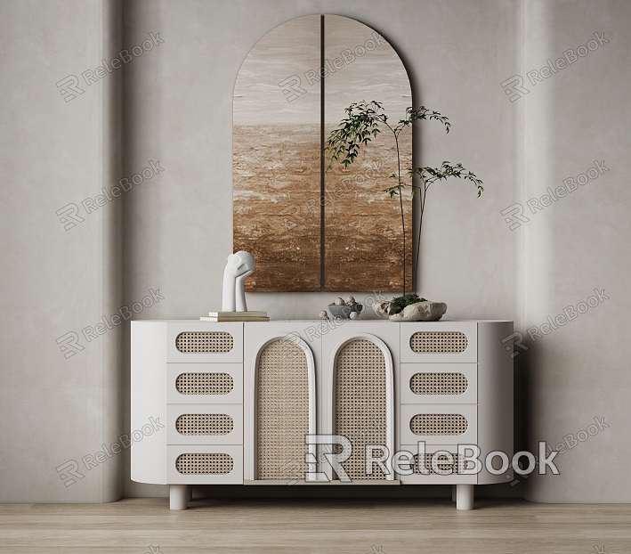 Silly Entrance Cabinet Decorative Cabinet model