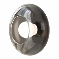 Modern Round Copper Glass Wall Lamp Illuminated Elegant Home Interior Decor Design