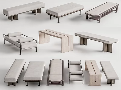 Modern Public Chairs Collection With Various Designs And Comfortable Seating Options 3d model