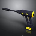 Black And Yellow High Pressure Washer Gun With Long Nozzle And Grip Handle For Cleaning
