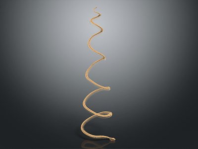 Modern Snake Bone Snake Skeleton 3d model