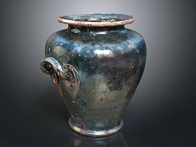 Jar Heart Sutra Heart Sutra Pot 3d model