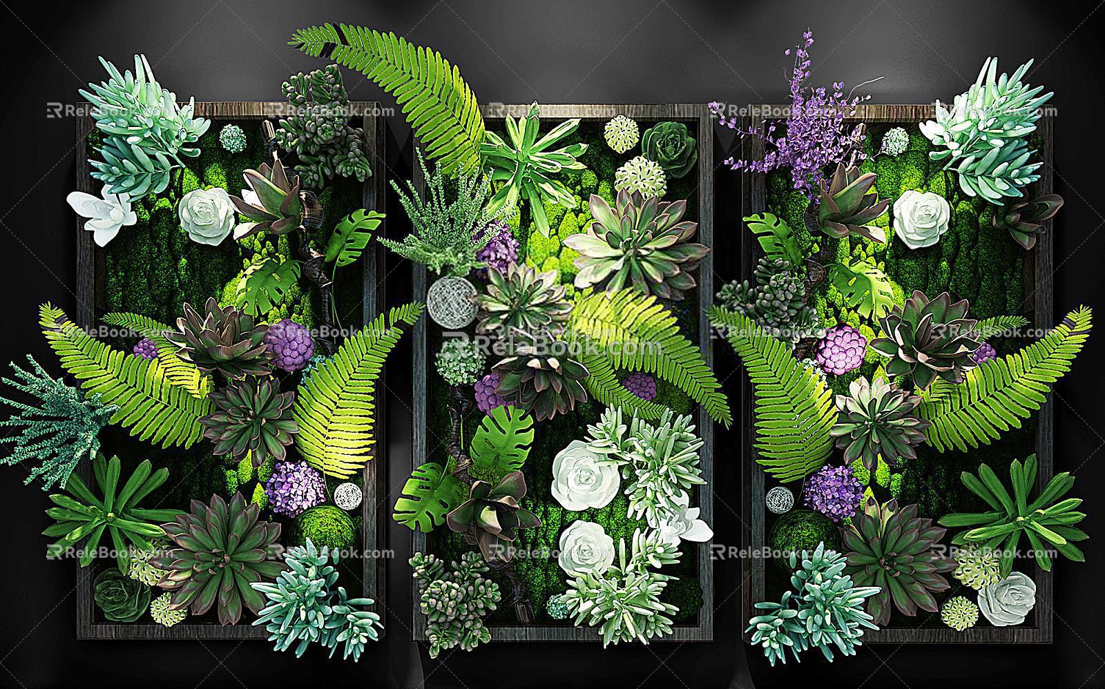 Plant wall 3d model